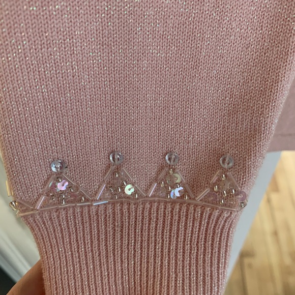 Bob Mackie Pink Vintage Embroidered Cardigan - Picture 7 of 14